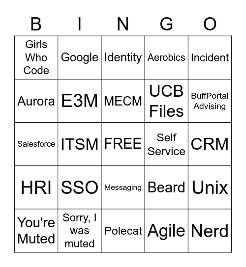 Get to Know OIT ES Bingo Card