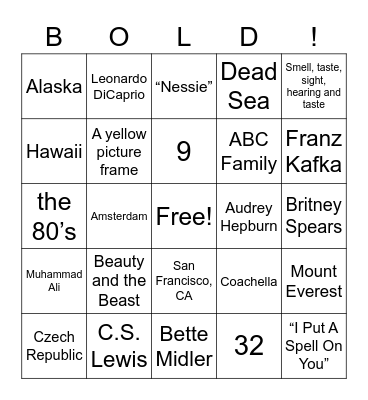Mjolnir Bingo Night! Bingo Card