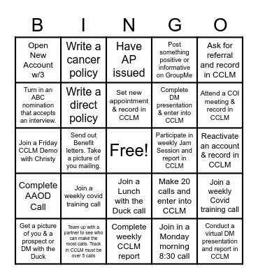 BINGO MADNESS Bingo Card