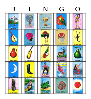 Loteria - LA West Bingo Card