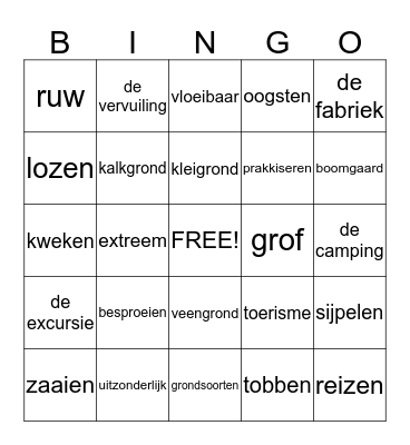 groep 7 eeb sept. Bingo Card