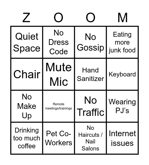 AND Agency Bingo Card