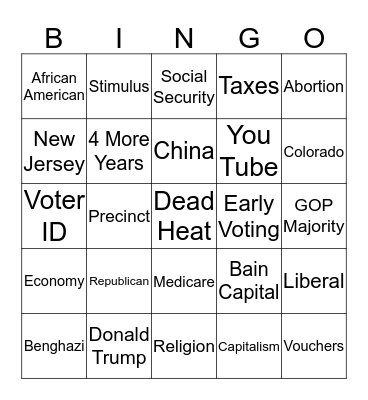 Pundit Bingo Card