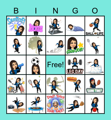 Mrs. Montoya's PE Class Bingo Card