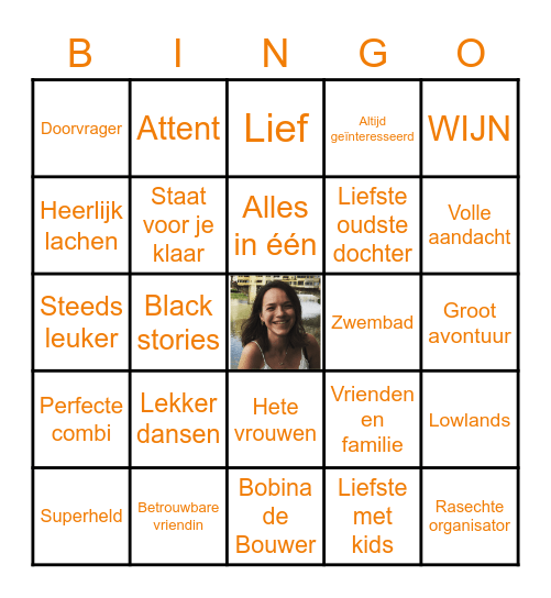 BDAY JET RONDE 3: TOPVRIENDIN Bingo Card