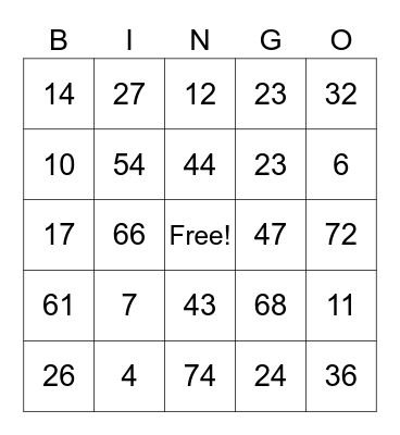 End of School Bingo Card