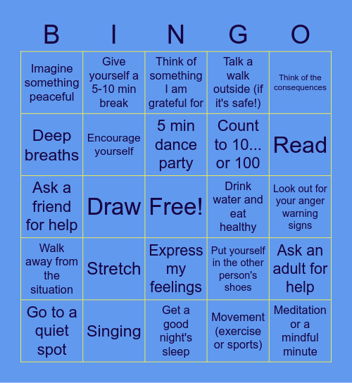 I CAN HELP MYSELF! Bingo Card