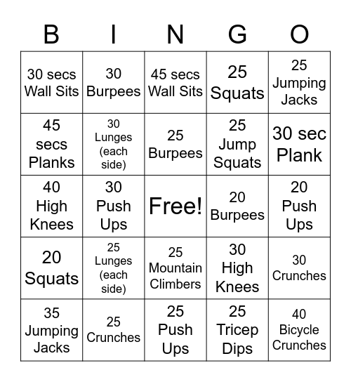Bingo With Bently Bingo Card