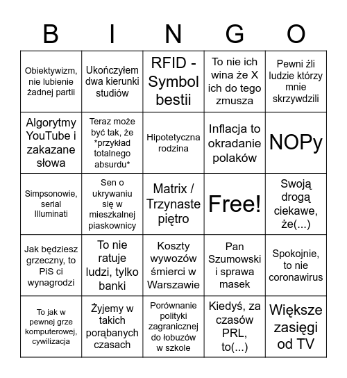 Bingo Card