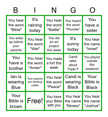 CB Kids May 24 Bingo Card