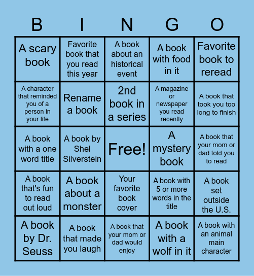 Book Club, pt II Bingo Card