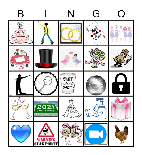 MAY & MATT'S VIRTUAL WEDDING Bingo Card