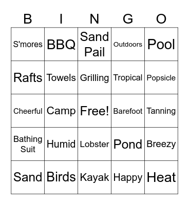 SJS BINGO Card