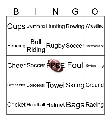 SPORTS Bingo Card