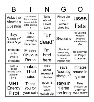 dingo bingo Card