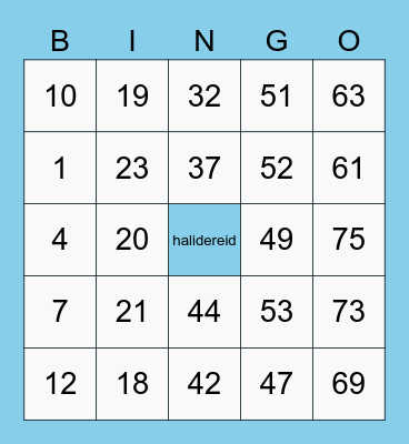 playgurl hanselparin Bingo Card