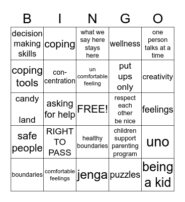 CSPP BINGO Card