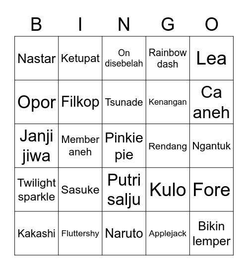 Jihyo pasti menang Bingo Card