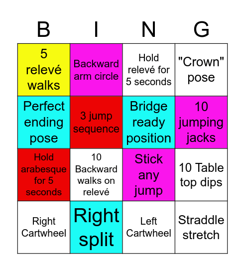 Accelerated/Advanced Bingo! Bingo Card