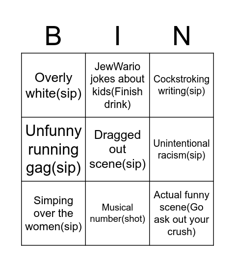 To Boldy Flee Bingo! Bingo Card