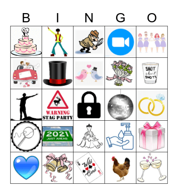 MAY & MATT'S VIRTUAL WEDDING Bingo Card