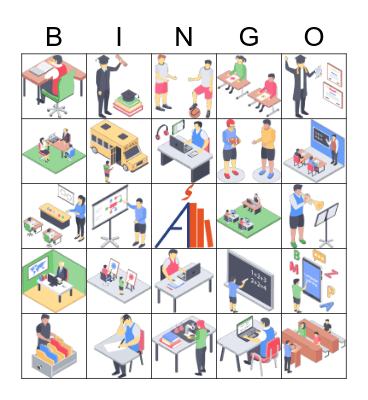 المدرسة Bingo Card