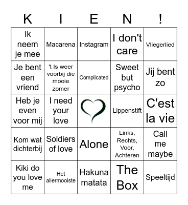 HAPPY FAMILY Bingo Card