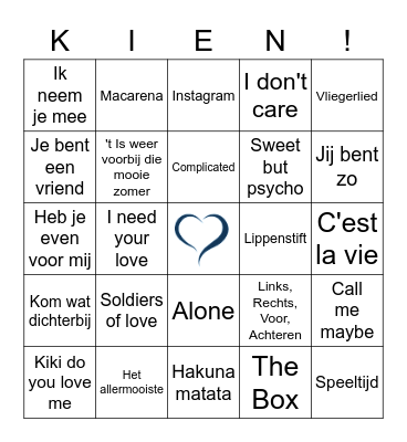 HAPPY FAMILY Bingo Card