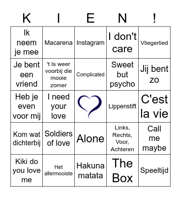 HAPPY FAMILY Bingo Card