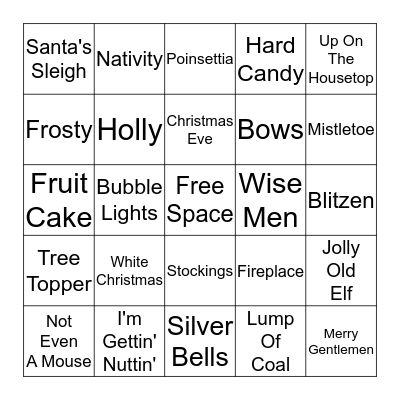 Christmas Bingo Card