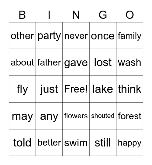 BINGO #3 Bingo Card