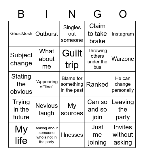 Bingo Card