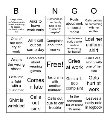 It's always something BINGO Card