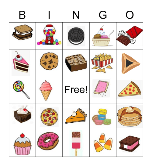 Junk Food Bingo! Bingo Card