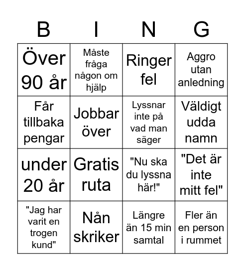 Danne bricka! Bingo Card