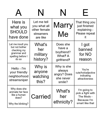 FAMILY BINGO Card