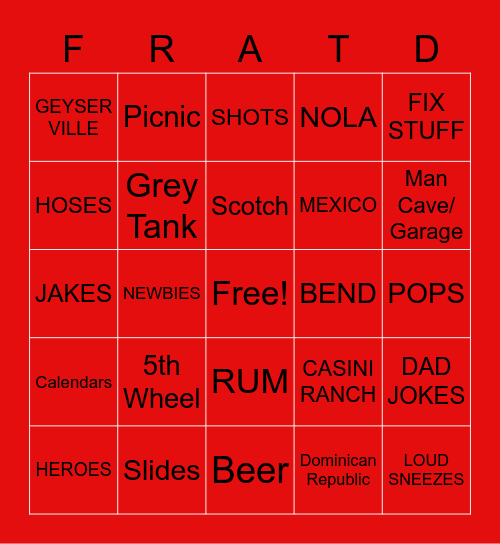 HAPPY BIRTHDAY JAMES Bingo Card