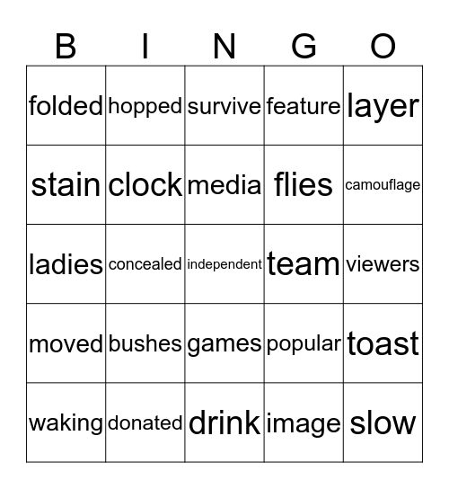 Best Team Bingo Card