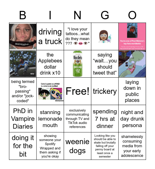 ~ Frary BINGO ~ Bingo Card