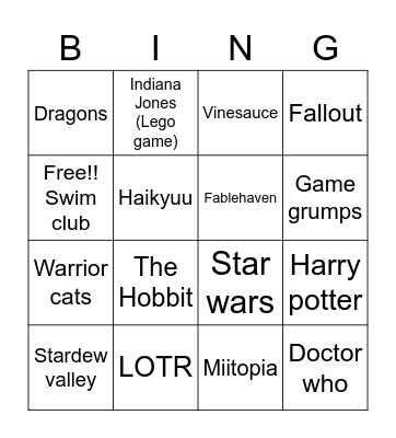 Deacons Retired special interests Bingo Card