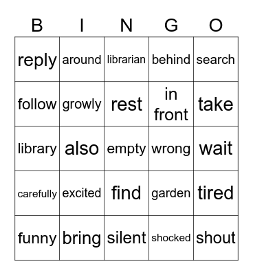 Lesson.13 Bingo Card