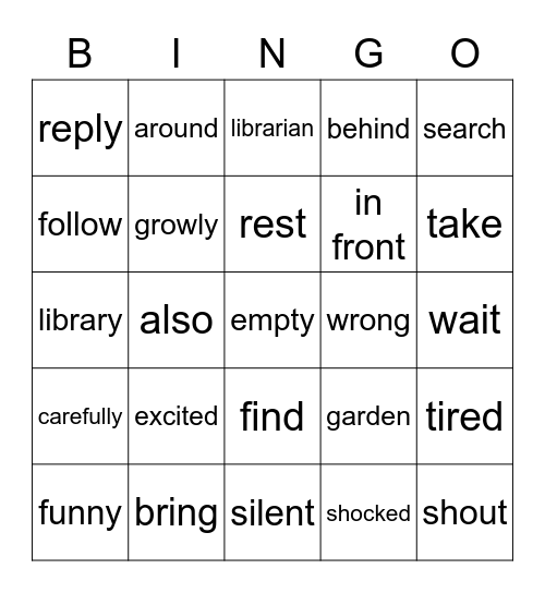 Lesson.13 Bingo Card