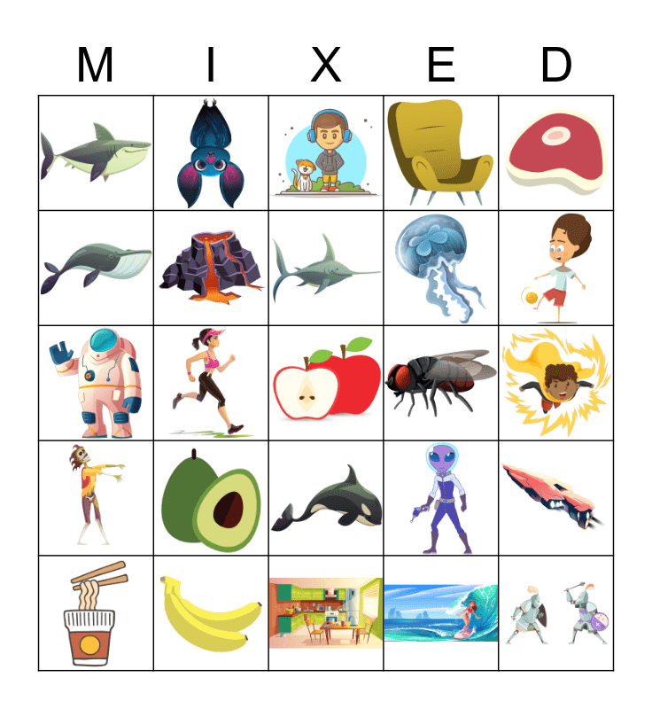 Mixed Bingo Card