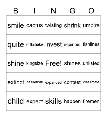 Wilson 3-4 Review Bingo Card