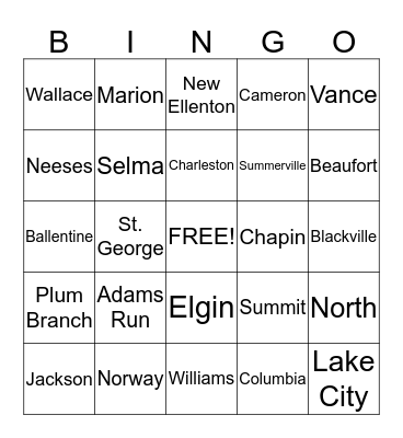 Call Taker Bingo Card