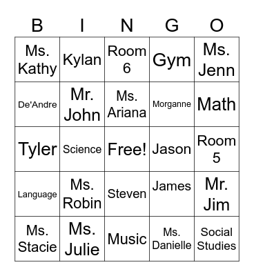 End of Year Bingo 2020Voca Bingo Card