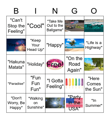 Summer Bingo Card