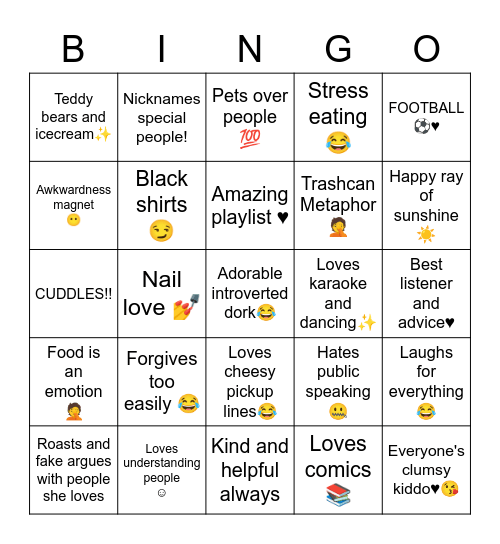 The baby of the group😂 Bingo Card