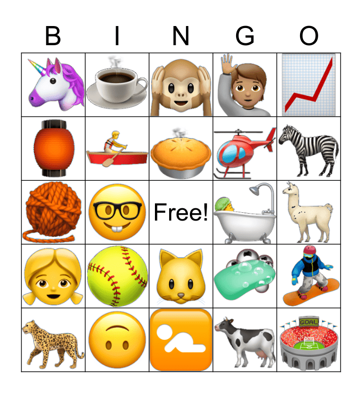 Play Values Edition Emoji Bingo Online | BingoBaker