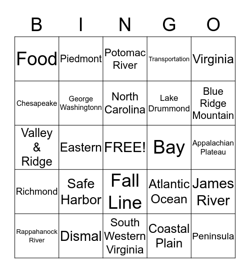 Study Guide Bingo Card